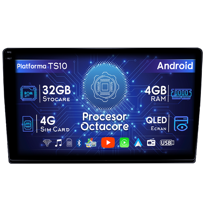 Navigatie dedicata Renault Duster 2015-2018, 4GB RAM 32GB ROM, Octacore, Android 14, Display QLED 1K 9", DSP, Carplay&Android Auto, SIM 4G, Bluetooth, Ventilator Activ [1]