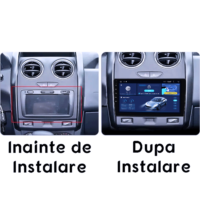 Navigatie dedicata Renault Duster 2015-2018, 4GB RAM 64GB ROM, Octacore, Android 14, Display QLED 1K 9", Carplay&Android Auto, SIM 4G, Ventilator Activ [5]