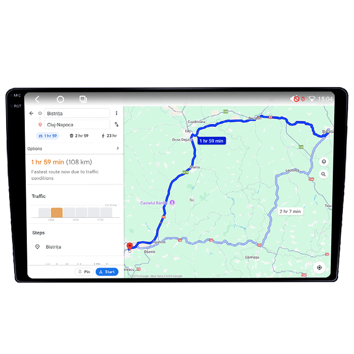 Navigatie dedicata Renault Duster 2015-2018, 4GB RAM 64GB ROM, Octacore, Android 14, Display QLED 1K 9", Carplay&Android Auto, SIM 4G, Ventilator Activ [4]