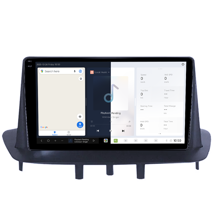Navigatie dedicata Renault Megane 3 2008-2014, DUDU3, 4GB RAM 64GB ROM, Octacore, Platforma 8581, Android, Display QLED 9", DSP, Carplay&AndroidAuto [2]