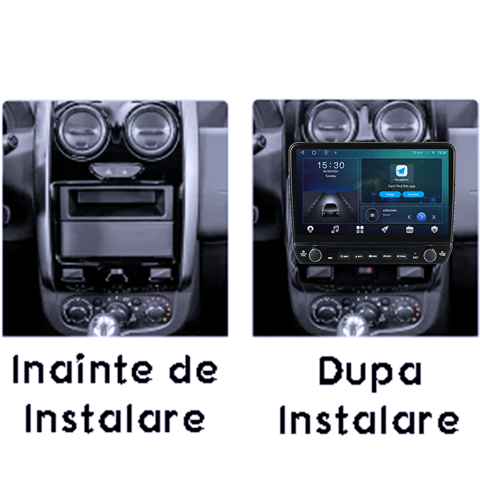 Navigatie dedicata Renault Duster 2015-2020 Tesla cu butoane rotative model 2024, 4GB RAM 64GB ROM, Procesor Quadcore, Android 14, Display QLED 10", DSP, Carplay&Android [6]