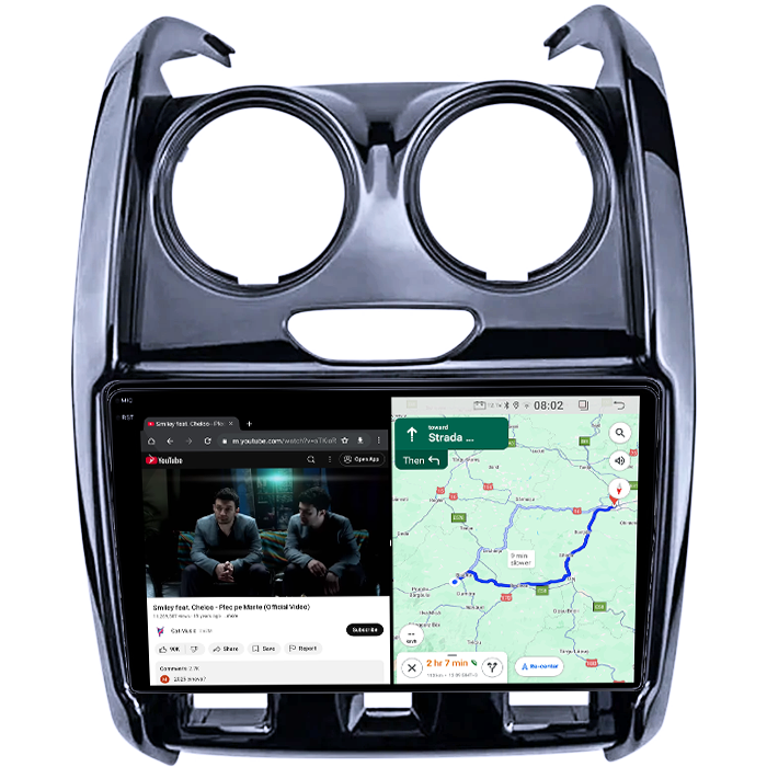 Navigatie dedicata Renault Duster 2015-2020 Lada Largus 2021, 8GB RAM 128GB ROM, Octacore, Platforma TS18, Android 14, Display QLED 9", Suporta camera 360", DSP, Carplay&Android Auto, SIM 4G, Venti [4]