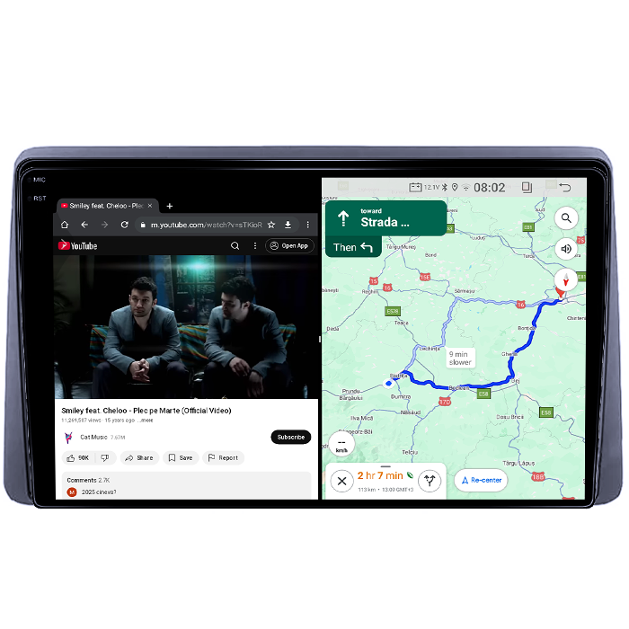 Navigatie dedicata Renault Duster 2017-2022, 4GB RAM 64GB ROM, Quad Core, Display 10" QLED 1K, Carplay, Android 14, Bluetooth, Magazin Play, Suport Camere AHD [5]