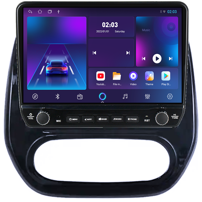 Navigatie dedicata Renault Captur 2013+ Tesla cu butoane rotative model 2024, 4GB RAM 64GB ROM, Procesor Quadcore, Android 14, Display QLED 10", DSP, Carplay&Android Auto [5]