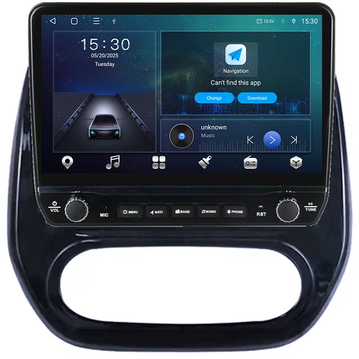 Navigatie dedicata Renault Captur 2013+ Tesla cu butoane rotative model 2024, 4GB RAM 64GB ROM, Procesor Quadcore, Android 14, Display QLED 10", DSP, Carplay&Android Auto [6]