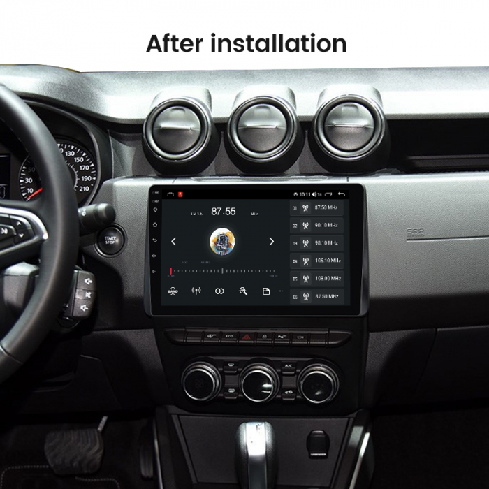 Navigatie dedicata Renault Duster Arkana 2019, Duster 2017-2022, 4 GB RAM 64 ROM, Android 13, Display QLED, 10", DSP, Carplay, Android Auto, Internet, Youtube , Waze , WI-FI , USB , B [6]