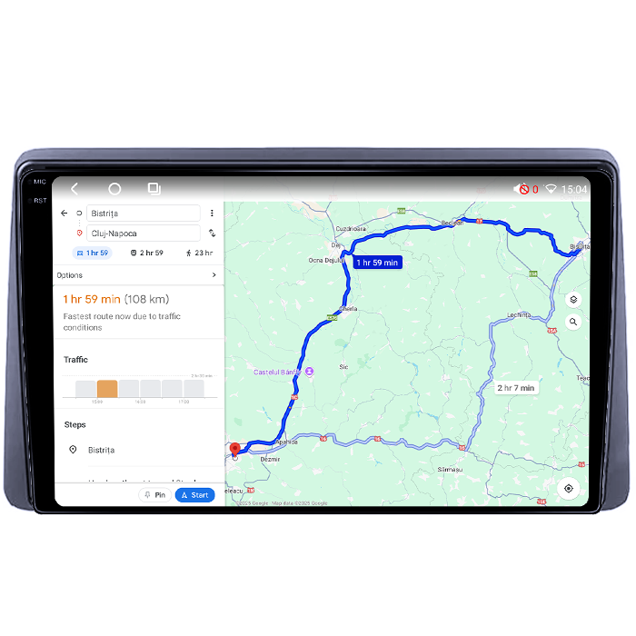 Navigatie dedicata Renault Duster Arkana 2019, Duster 2017-2022, 4GB RAM 64GB ROM, Octacore, Android 14, Display QLED 1K 10", Carplay&Android Auto, SIM 4G, Ventilator Activ [4]
