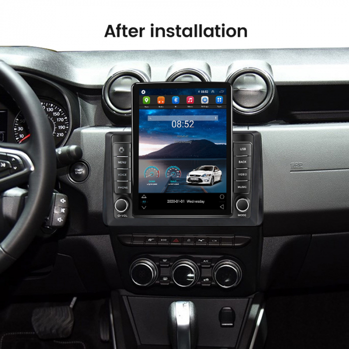 Navigatie dedicata Renault Duster Arkana 2019, Duster 2017-2022,Tesla Style, ANDROID 13,Carplay&Android Auto, 10 inch , 8+128GB, Internet, Aplicatii, Waze, GPS [4]