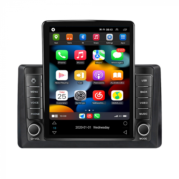 Navigatie dedicata Renault Duster Arkana 2019, Duster 2017-2022,Tesla Style, ANDROID 13,Carplay&Android Auto, 10 inch , 8+128GB, Internet, Aplicatii, Waze, GPS [2]
