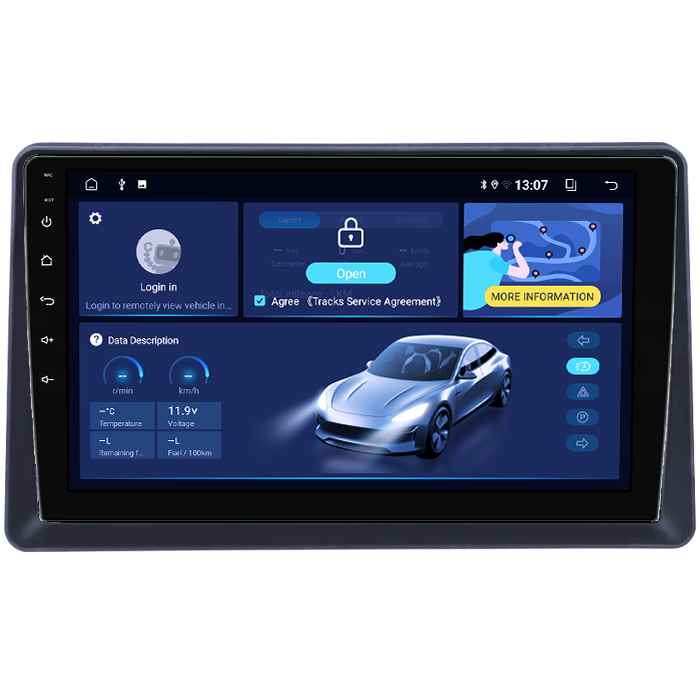 Navigatie dedicata Renault Express 2021+, 8GB RAM 128GB ROM, Octacore, Platforma TS18, Android 14, Display QLED 9”, Suporta camera 360º, DSP, Carplay&Android Auto, SIM 4G, Ventilator Activ [2]