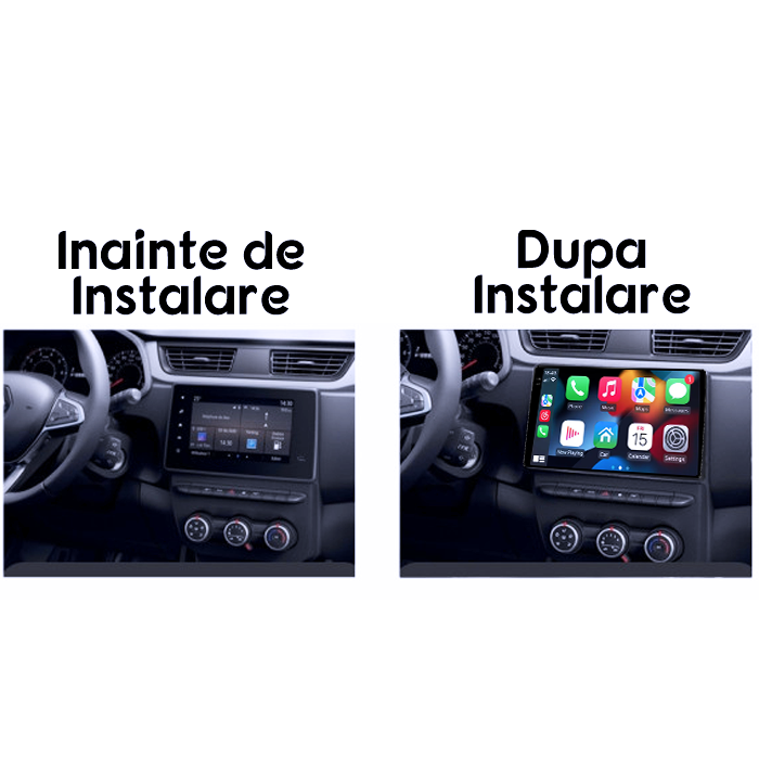 Navigatie dedicata Renault Express 2021+, 8GB RAM 128GB ROM, Octacore, Platforma 7862, Android 14, Display QLED 2K 9", Suporta camera 360", DSP, Carplay&Android [3]