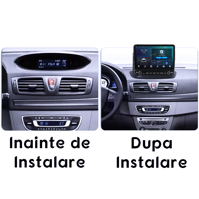 Navigatie dedicata Renault Megane 3 2008-2014 Tesla cu butoane rotative model 2024, 4GB RAM 64GB ROM, Procesor Quadcore, Android 14, Display QLED 10", DSP, Carplay&Android Auto [7]