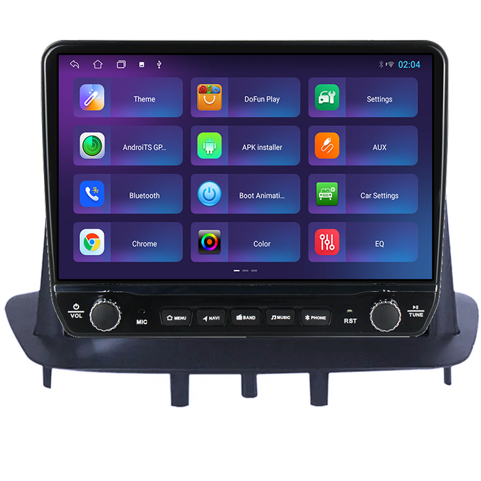 Navigatie dedicata Renault Megane 3 2008-2014 Tesla cu butoane rotative model 2024, 4GB RAM 64GB ROM, Procesor Quadcore, Android 14, Display QLED 10", DSP, Carplay&Android Auto [4]