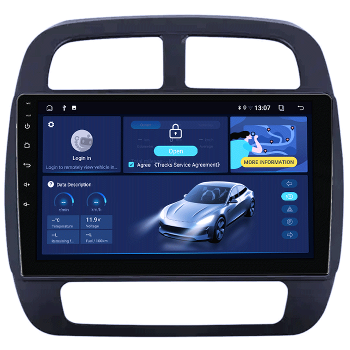 Navigatie dedicata Renault K-ZE 2015-2019, 8GB RAM 128GB ROM, Octacore, Platforma TS18, Android 14, Display QLED 9”, Suporta camera 360º, DSP, Carplay&Android Auto, SIM 4G, Ventilator Activ [1]