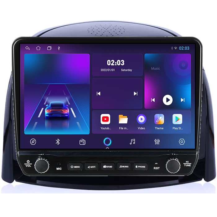 Navigatie dedicata Renault Koleos 2008-2016 Tesla cu butoane rotative model 2024, 4GB RAM 64GB ROM, Procesor Quadcore, Android 14, Display QLED 10", DSP, Carplay&Android Auto [5]