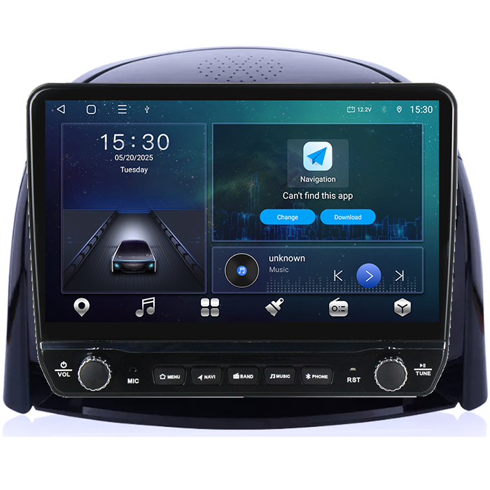 Navigatie dedicata Renault Koleos 2008-2016 Tesla cu butoane rotative model 2024, 4GB RAM 64GB ROM, Procesor Quadcore, Android 14, Display QLED 10", DSP, Carplay&Android Auto [6]