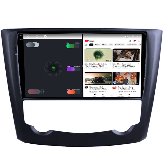 Navigatie dedicata Renault Kadjar 2015-2017, 4GB RAM 64GB ROM, Octacore, Android 14, Display QLED 1K 9", Carplay&Android Auto, SIM 4G, Ventilator Activ [3]