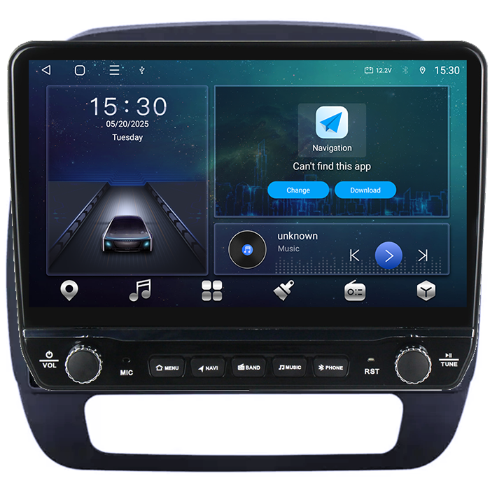 Navigatie dedicata Renault K-ZE 2015-2019 Tesla cu butoane rotative model 2024, 4GB RAM 64GB ROM, Procesor Quadcore, Android 14, Display QLED 10", DSP, Carplay&Android Auto [6]