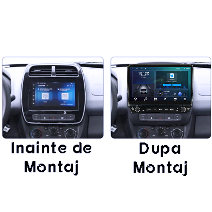 Navigatie dedicata Renault K-ZE 2015-2019 Tesla cu butoane rotative model 2024, 4GB RAM 64GB ROM, Procesor Quadcore, Android 14, Display QLED 10", DSP, Carplay&Android Auto [7]