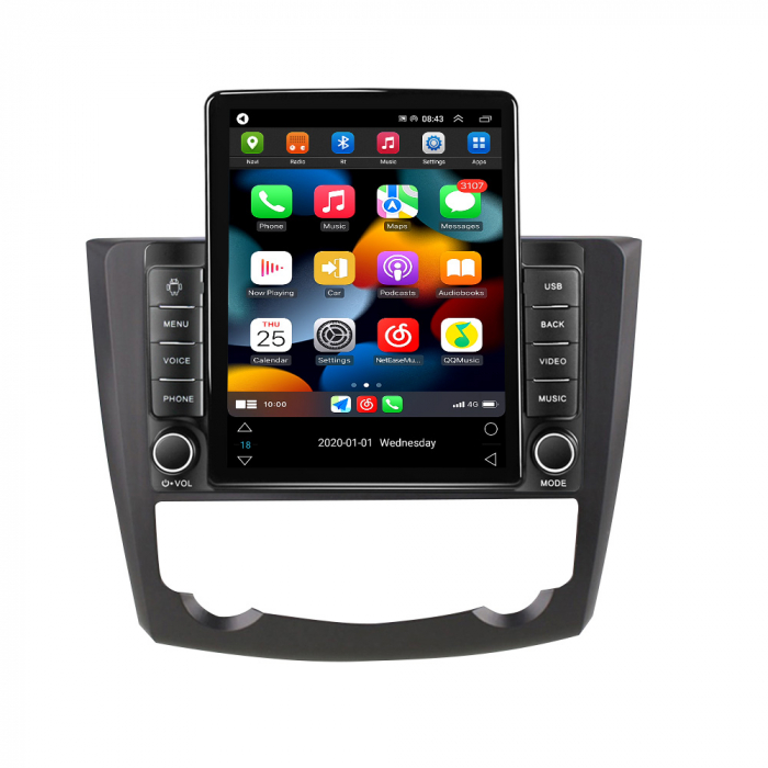 Navigatie dedicata Renault Kadjar 2015-2017,Tesla Style, ANDROID 13,Carplay&Android Auto, 10 inch , 8+128GB, Internet, Aplicatii, Waze, GPS [2]