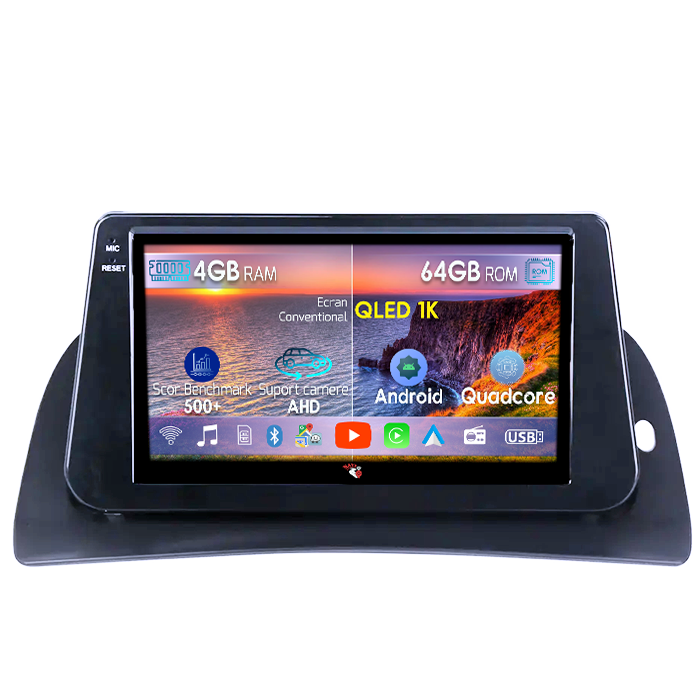 Navigatie dedicata Renault Kangoo 2015-2018, 4GB RAM 64GB ROM, Octacore, Android 14, Display QLED 1K 9", Carplay&Android Auto, SIM 4G, Ventilator Activ [1]