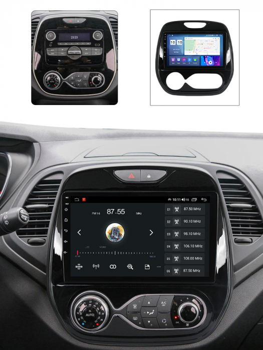 Navigatie dedicata Renault Kaptur 2016-2019, 4 GB RAM 32 ROM, Android 13, Display QLED, 9", DSP, Carplay, Android Auto, Internet, Youtube , Waze , WI-FI , USB , Bluetooth [4]