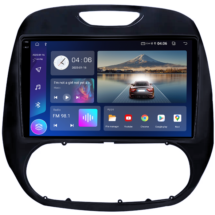 Navigatie dedicata Renault Kaptur 2016-2019, 4GB RAM 64GB ROM, Quad Core, Display 9" QLED 1K, Carplay, Android 14, Bluetooth, Magazin Play, Suport Camere AHD [2]