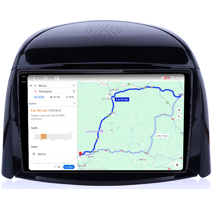 Navigatie dedicata Renault Koleos 2008-2016, 4GB RAM 64GB ROM, Octacore, Android 14, Display QLED 1K 9", Carplay&Android Auto, SIM 4G, Ventilator Activ [4]