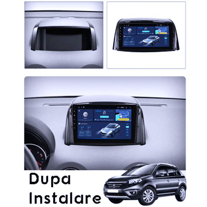 Navigatie dedicata Renault Koleos 2008-2016, 4GB RAM 64GB ROM, Octacore, Android 14, Display QLED 1K 9", Carplay&Android Auto, SIM 4G, Ventilator Activ [5]