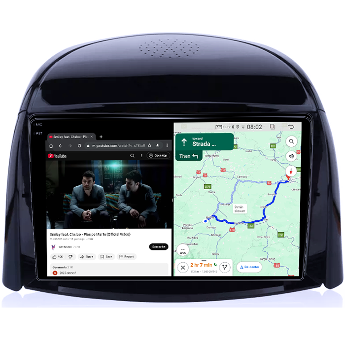 Navigatie dedicata Renault Koleos 2008-2016, 8GB RAM 128GB ROM, Octacore, Platforma TS18, Android 14, Display QLED 9", Suporta camera 360", DSP, Carplay&Android Auto, SIM 4G, Ventilator Activ [4]