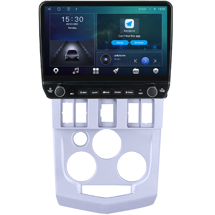 Navigatie dedicata Renault L90 2004-2009 Tesla cu butoane rotative model 2024, 4GB RAM 64GB ROM, Procesor Quadcore, Android 14, Display QLED 10", DSP, Carplay&Android Auto [6]