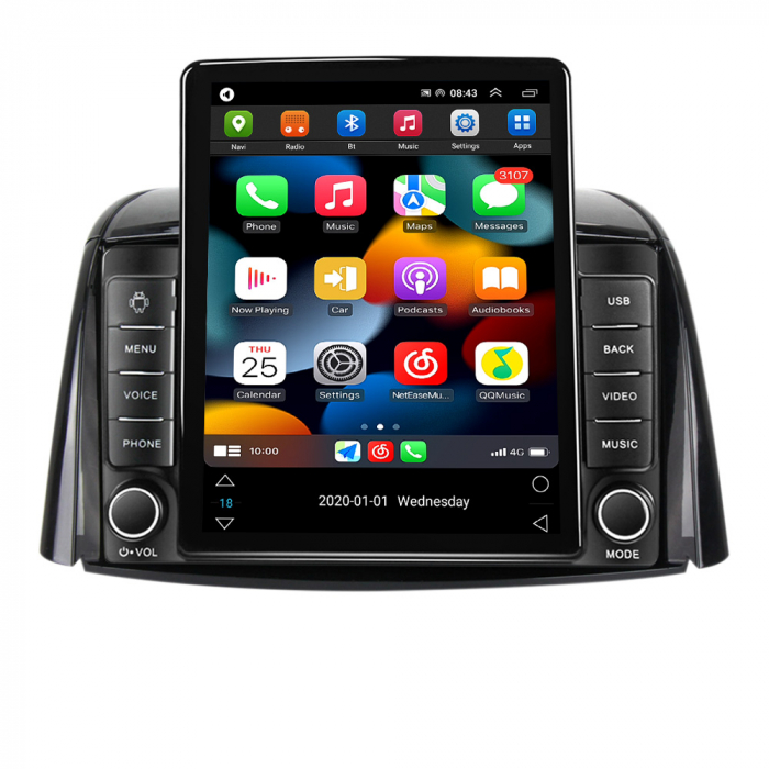 Navigatie dedicata Renault Koleos 2008-2016,Tesla Style, ANDROID 13,Carplay&Android Auto, 10 inch , 8+128GB, Internet, Aplicatii, Waze, GPS [2]