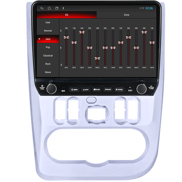 Navigatie dedicata Renault Logan 2009-2015 Tesla cu butoane rotative model 2024, 4GB RAM 64GB ROM, Procesor Quadcore, Android 14, Display QLED 10", DSP, Carplay&Android Auto [2]