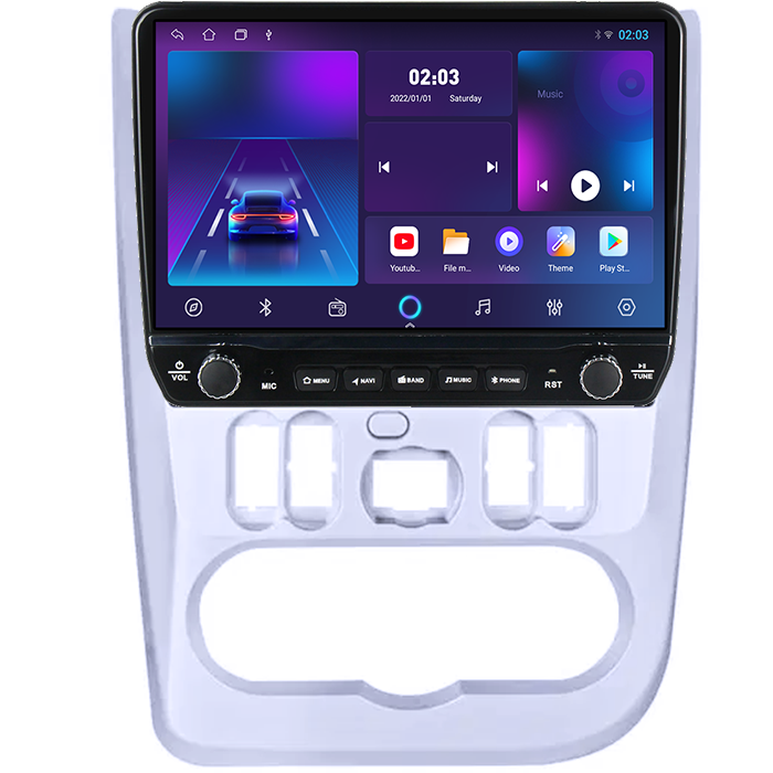 Navigatie dedicata Renault Logan 2009-2015 Tesla cu butoane rotative model 2024, 4GB RAM 64GB ROM, Procesor Quadcore, Android 14, Display QLED 10", DSP, Carplay&Android Auto [5]