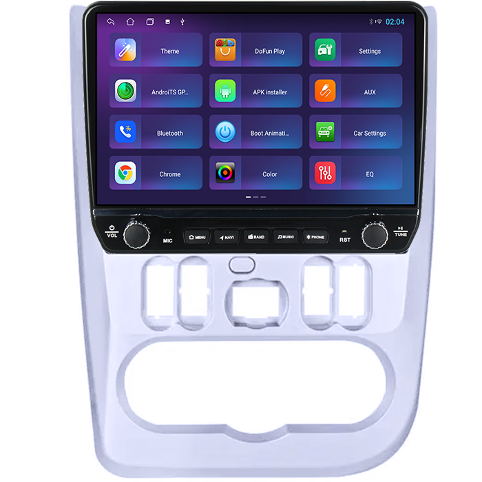 Navigatie dedicata Renault Logan 2009-2015 Tesla cu butoane rotative model 2024, 4GB RAM 64GB ROM, Procesor Quadcore, Android 14, Display QLED 10", DSP, Carplay&Android Auto [4]