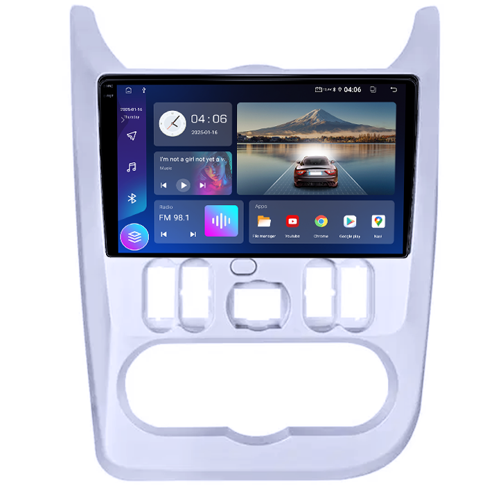 Navigatie dedicata Renault Logan 2009-2015, 4GB RAM 64GB ROM, Quad Core, Display 9" QLED 1K, Carplay, Android 14, Bluetooth, Magazin Play, Suport Camere AHD [4]
