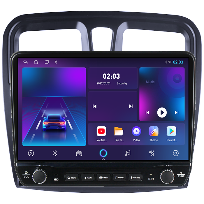 Navigatie dedicata Renault Logan 2014-2019 Tesla cu butoane rotative model 2024, 4GB RAM 64GB ROM, Procesor Quadcore, Android 14, Display QLED 10", DSP, Carplay&Android  [5]