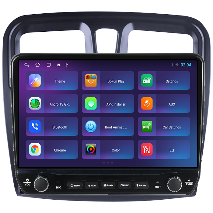 Navigatie dedicata Renault Logan 2014-2019 Tesla cu butoane rotative model 2024, 4GB RAM 64GB ROM, Procesor Quadcore, Android 14, Display QLED 10", DSP, Carplay&Android  [4]