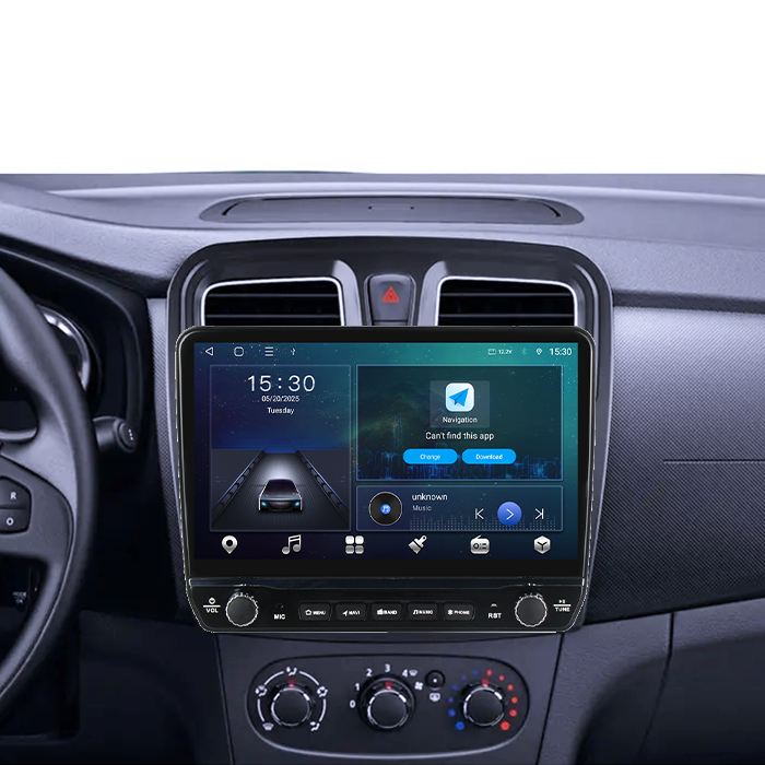 Navigatie dedicata Renault Logan 2014-2019 Tesla cu butoane rotative model 2024, 4GB RAM 64GB ROM, Procesor Quadcore, Android 14, Display QLED 10", DSP, Carplay&Android  [7]
