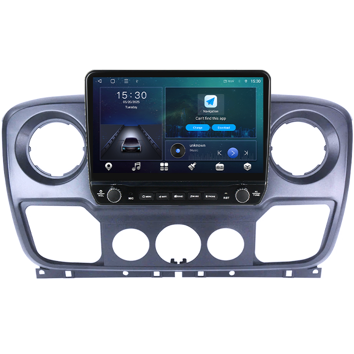 Navigatie dedicata Renault Master 2010-2021 Tesla cu butoane rotative model 2024, 4GB RAM 64GB ROM, Procesor Quadcore, Android 14, Display QLED 10", DSP, Carplay&Android [7]