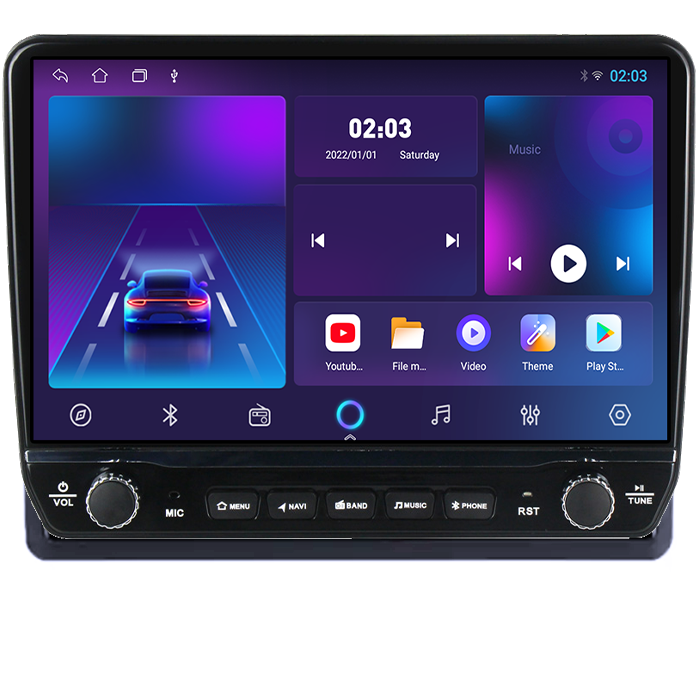 Navigatie dedicata Renault Master 2021 Tesla cu butoane rotative model 2024, 4GB RAM 64GB ROM, Procesor Quadcore, Android 14, Display QLED 10", DSP, Carplay&Android Auto [5]