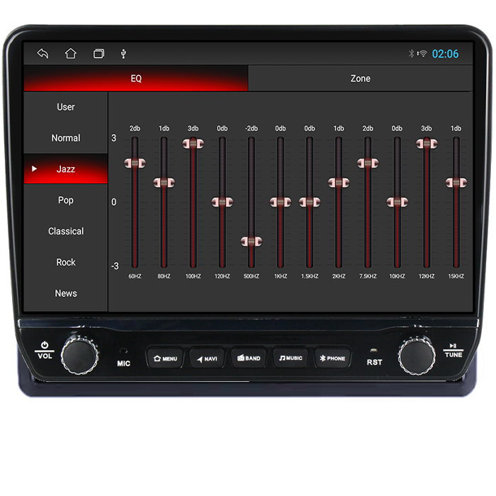 Navigatie dedicata Renault Master 2021 Tesla cu butoane rotative model 2024, 4GB RAM 64GB ROM, Procesor Quadcore, Android 14, Display QLED 10", DSP, Carplay&Android Auto [2]