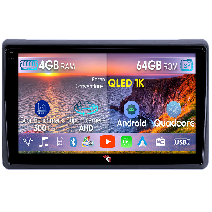 Navigatie dedicata Renault Master 2021, 4GB RAM 64GB ROM, Octacore, Android 14, Display QLED 1K 10", Carplay&Android Auto, SIM 4G, Ventilator Activ [1]
