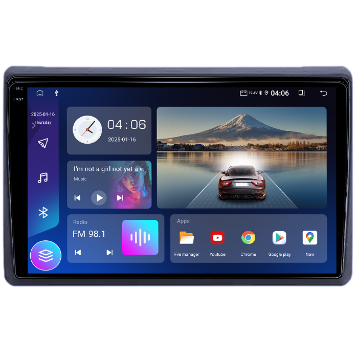 Navigatie dedicata Renault Master 2021, 4GB RAM 64GB ROM, Quadcore, Android 14, Display QLED 1K, 10", DSP, Carplay&Android Auto, Suport camere AHD [2]