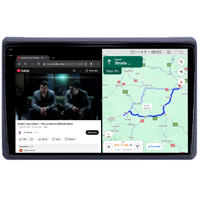 Navigatie dedicata Renault Master 2021, 4GB RAM 64GB ROM, Quadcore, Android 14, Display QLED 1K, 10", DSP, Carplay&Android Auto, Suport camere AHD [4]