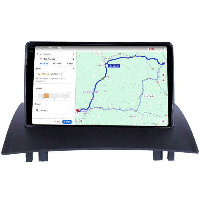 Navigatie dedicata Renault Megane 2 2002-2009, 4GB RAM 64GB ROM, Octacore, Android 14, Display QLED 1K 9", Carplay&Android Auto, SIM 4G, Ventilator Activ [4]