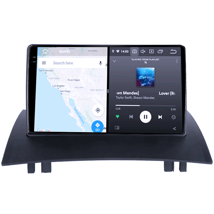 Navigatie dedicata Renault Megane 2 2002-2009, 4GB RAM 64GB ROM, Procesor Qualcomm Octacore, Android 14, Rezolutie 2K, Display QLED 9", DSP, Carplay&Android Auto, SIM 4G [6]