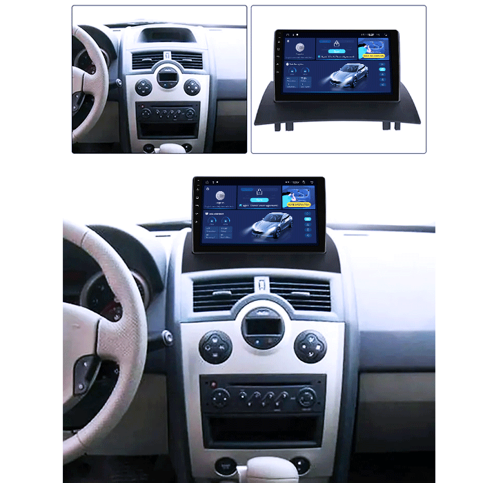 Navigatie dedicata Renault Megane 2 2002-2009, 8GB RAM 128GB ROM, Octacore, Platforma TS18, Android 14, Display QLED 9", Suporta camera 360", DSP, Carplay&Android Auto, SIM 4G, Ventilator Activ [5]