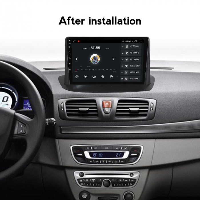 Navigatie dedicata Renault Megane 3 2008-2014, 4 GB RAM 32 ROM, Android 13, Display QLED, 9", DSP, Carplay, Android Auto, Internet, Youtube , Waze , WI-FI , USB , Bluetooth [5]