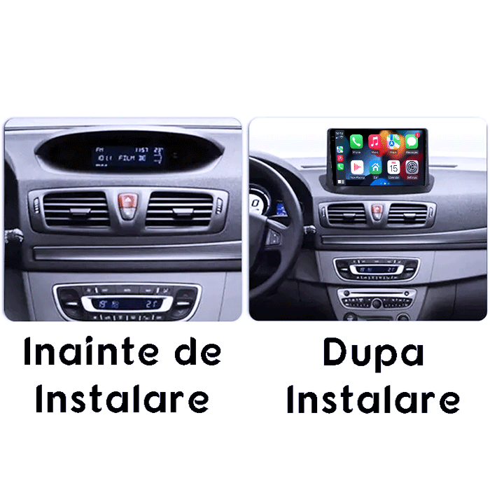 Navigatie dedicata Renault Megane 3 2008-2014,4GB RAM 64GB ROM, Procesor Qualcomm Octacore, Android 14, Rezolutie 2K, Display QLED 9", DSP, Carplay&Android Auto, SIM 4G [5]